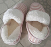 京东京造外穿加厚鞋底【可翻盖】毛绒秋冬保暖包跟棉拖鞋女士粉红37-38 实拍图