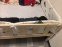 金客官可升降拼接床实木婴儿床加宽拼接大床小孩床边床拼接床 加厚 三面护栏+床垫+床围 长200宽100高40cm（高度可调节） 实拍图