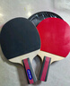 红双喜（DHS）乒乓球拍三星横拍双面反胶H3002单拍兵兵拍附拍套 实拍图
