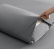 京东京造悦柔枕套 A类一等品 120g加厚耐用枕头套 48x74cm 一对装 科技灰 实拍图