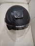 凤凰（Phoenix）新国标A类3C认证电动车摩托车头盔双镜片防雾防风保暖哑黑 男女四季通用电瓶车3/4半盔冬季安全帽 实拍图