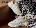 FILA 斐乐山丘鞋COLLINA女鞋复古运动鞋春新款户外休闲老爹鞋 棉花糖/朴色-MA 39 实拍图
