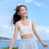 全棉时代小呼吸Pro少女内衣文胸初中生发育期7A抗菌透气棉背心 实拍图