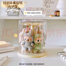 MESHD拉布布挂件展示盒旋转透明labubu毛绒公仔玩偶手办盲盒收纳展示架 实拍图