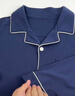 京东京造【10A抑菌】A类一等品50支纯棉睡衣男睡衣秋冬情侣家居服绀青L 实拍图