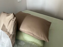 京东京造维他棉枕套 100%纯棉A类抗菌全棉枕巾枕头套 一对装 松露棕 实拍图