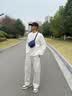 迪桑特（DESCENTE）MOVE PACK系列男女同款轻量化设计斜挎包 DB-深蓝色 F 实拍图