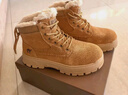 骆驼（CAMEL）加绒保暖增高厚底休闲户外高帮雪地靴男士 G14W136663 土黄 41  实拍图