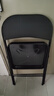 麦瑞迪椅子折叠椅凳子家用电脑椅靠背餐椅宿舍休闲办公会议培训麻将座椅 黑腿皮革 实拍图