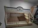 圣伯顿【免费安装】儿童上下床实木高低床双层床上下铺床两层木床子母床 梯柜+书架+双抽 上130下150 实拍图