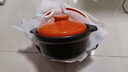 康舒（KANGSHU） 大容量砂锅炖锅家用耐高温陶土沙锅明火燃气陶土煲煮粥煲石锅 橙3.3L+1.1L(3-5人)破损补发 实拍图