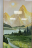 墨派（Mopai）玄关装饰画竖版现代简约走廊过道背景墙壁画入户轻奢挂画免打孔 背靠金山 70*140cm晶瓷+铝合金边框 实拍图