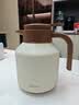 JRINKTEEA日本品牌纯钛保温壶焖茶壶男士办公泡茶壶大容量闷泡壶养生壶礼盒 配玻璃杯冰裂白钛壶 1600ml 实拍图