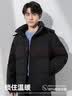 BOBBY BIZZ新年加厚保暖极寒连帽羽绒服男冬季短款95%白鹅绒黑色外套潮流年 黑色（男女同款） 2XL 【165-180斤/白鹅绒248g】 实拍图