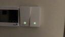 西门子（SIEMENS）86型墙壁开关插座面板 哑光磨砂 睿宸系列象牙白色 二开双控开关（带LED指示灯） 实拍图