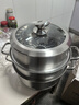 美厨（MAXCOOK）蒸锅 304不锈钢30CM三层蒸锅 加厚复底汤锅 燃气电磁炉通用 实拍图