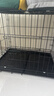 憨憨宠 狗笼猫笼 狗笼子小型犬带厕所幼犬折叠便携猫笼子宠物笼具兔笼 黑色 前出盘狗丝笼 70*50*60cm 实拍图