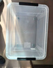 禧天龙塑料衣物收纳箱玩具整理箱车载储物箱55L 透明 1个装 带轮 实拍图