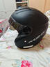 凤凰新国标A类3C认证电动车摩托车头盔双镜片防雾防风保暖哑黑 男女四季通用电瓶车3/4半盔冬季安全帽 实拍图