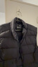 京东京造【零压系列】轻薄羽绒服男外套冬季 防钻绒马甲背心男 曜石黑 XL 实拍图