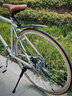凤凰（Phoenix）公路自行车男女成人禧玛诺变速复古青少年学生平把公路赛车FR202 铝架700C-禧玛诺7速-电镀银哑光 700C【建议身高160-190CM】 实拍图