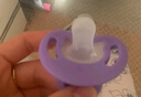 贝亲（Pigeon）安抚奶嘴 硅橡胶奶嘴 M号3-6个月（紫色）带收纳盒N982 实拍图