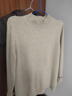京东京造【100%山羊绒】半高领毛衣女针织衫 米色 L 实拍图