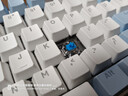 达尔优（dareu）EK815机械合金键盘 有线键盘 游戏键盘 108键单光 男生女生 电脑键盘  白色蓝色 青轴 实拍图