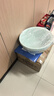 千鸿 脸盆38CM单只装洗漱洗衣洗菜盆QH-01036蓝色塑料盆 实拍图
