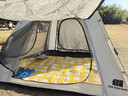 探险者（TAN XIAN ZHE）帐篷户外露营防雨过夜3人-4人速开便捷天幕二合一黑胶防晒帐篷 3-5人加厚防晒帐篷【云雾白】 实拍图