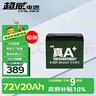 超威（CHILWEE）电瓶车电瓶电动车电池72V20Ah铅酸电池 免费上门安装 实拍图