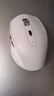 云墨（YUNMO）无线蓝牙鼠标可充电式办公静轻音人体工学笔记本台式电脑ipad通用适用于惠普华硕华为 【无线蓝牙双模+静音按键】经典白 实拍图