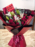 来一客鲜花速递玫瑰百合鲜花送女友老婆生日礼物全国同城配送 19朵红玫瑰粉百合花束 实拍图