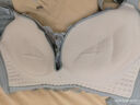 浪莎内衣女小胸聚拢文胸显大无钢圈收副乳调整型上托胸罩 浅蓝色36AB 实拍图