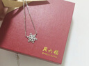 周六福（ZLF）圣诞礼物 S925银饰项链女梦幻雪花吊坠唯美浪漫银饰链坠送女友 链坠链长40+5cm 实拍图