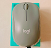 罗技（Logitech）M221 轻音鼠标 无线鼠标 办公鼠标 对称鼠标 带无线微型接收器 薄荷绿 实拍图