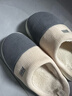 洁丽雅（Grace）棉拖鞋男士秋冬季室内防臭防滑居家保暖厚底踩屎感拖鞋男款冬天 实拍图