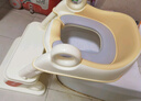 曼龙儿童马桶坐便器男女宝宝阶梯式可折叠踩脚凳洗漱凳坐便圈 暖沙咖 实拍图