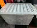 SPACEXPERT 衣物收纳箱特大号塑料整理箱车载储物箱80L白色 1个装 带轮 实拍图