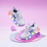 HELLOKITTY童鞋女童学步鞋炫彩亮灯鞋卡通库洛米发光鞋时尚运动鞋6703粉色28 实拍图