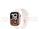 Apple/苹果 Watch Series 10 智能手表GPS款42毫米玫瑰金色铝金属表壳淡桃粉色运动型表带S/M MX1R3CH/B 实拍图
