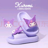 猪爸爸儿童拖鞋女童夏季2025新款室内防滑6-12岁三丽鸥宝宝亲子拖鞋紫22 实拍图