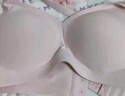 嫚熙（EMXEE）哺乳文胸春秋薄款舒适无痕聚拢前开扣怀孕喂奶哺乳内衣晚霞粉M码 实拍图