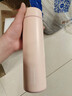 炊大皇保温杯 316L医用级不锈钢茶水分离商务便携智能保温杯 粉色 490ml 实拍图