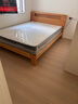 源氏木语全实木床北欧风小户型卧室家具橡木床现代简约主卧1.5m1.8m双人床 原木色低铺夜光床斜靠版【橡木】 1500mm*2000mm  框架结构 实拍图
