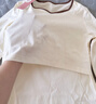 爱宝适月子服上衣秋冬哺乳衣柔棉横开口喂奶衣孕产妇家居服米色L M480 实拍图