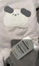 童泰连体衣秋冬薄棉0-6月婴儿衣服男女宝宝家居服蝴蝶衣爬服灰色 52cm 实拍图