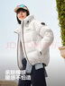 波司登（BOSIDENG）25年新款羽绒服90绒女短款连帽保暖防风修身加厚外套B250245112XS 糙白|8003-白噪清冷风 M 165/88A 体重约125-140斤 实拍图