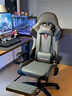 南皇电竞椅游戏椅子电脑椅人体工学椅可躺久坐舒服力学椅宿舍休闲办公 5代按摩款-6D扶手-搁脚-科技布灰-4级气杆-155° 155-180度(含) 可旋转可升降扶手 -尼龙脚 实拍图