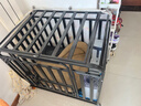 北鼻狗【升级全管加强 】狗笼中型犬大型犬狗笼子宠物狗狗笼子金毛用品 升级3.0加粗六面全管铁艺门 黑色 94*64*85CM 建议70斤内 实拍图